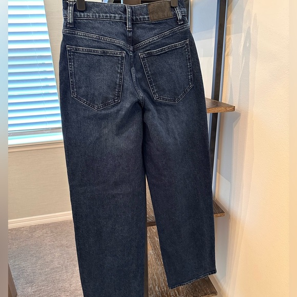 Madewell The Perfect Vintage Wide-Leg Jean Dark Blue Nighthawk Wash (Size 25) - Picture 8 of 14